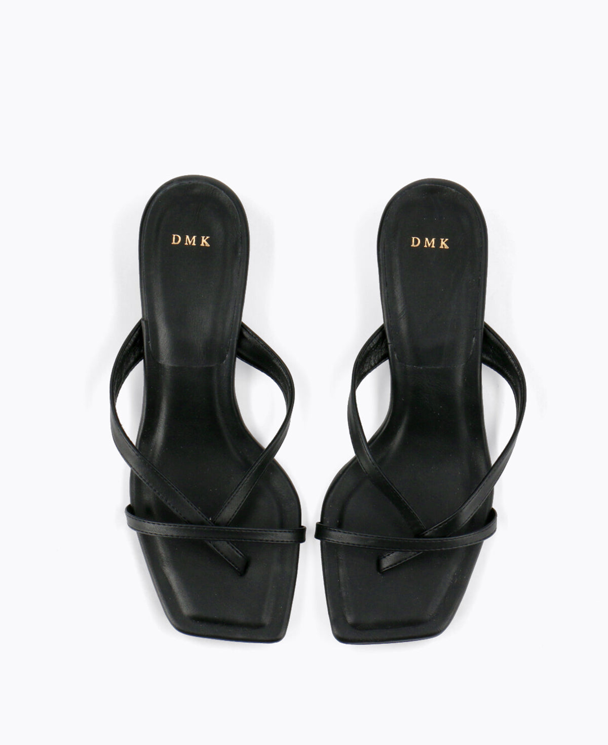Kayla Thong Heel Sandals V2 - Black