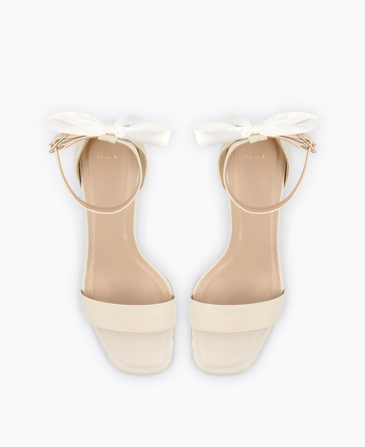 Sophia Bow Heel Sandals - Beige