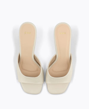 Anya Block Heel Sandals - Beige