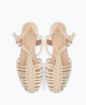 Bernice Flat Sandals - Beige