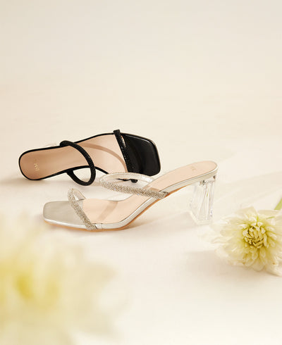 Feodora Heel Sandals - Black