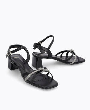 Tyra Heel Sandals - Black