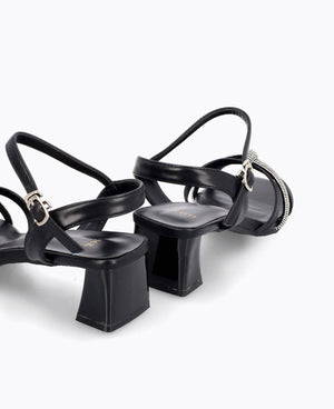 Tyra Heel Sandals - Black