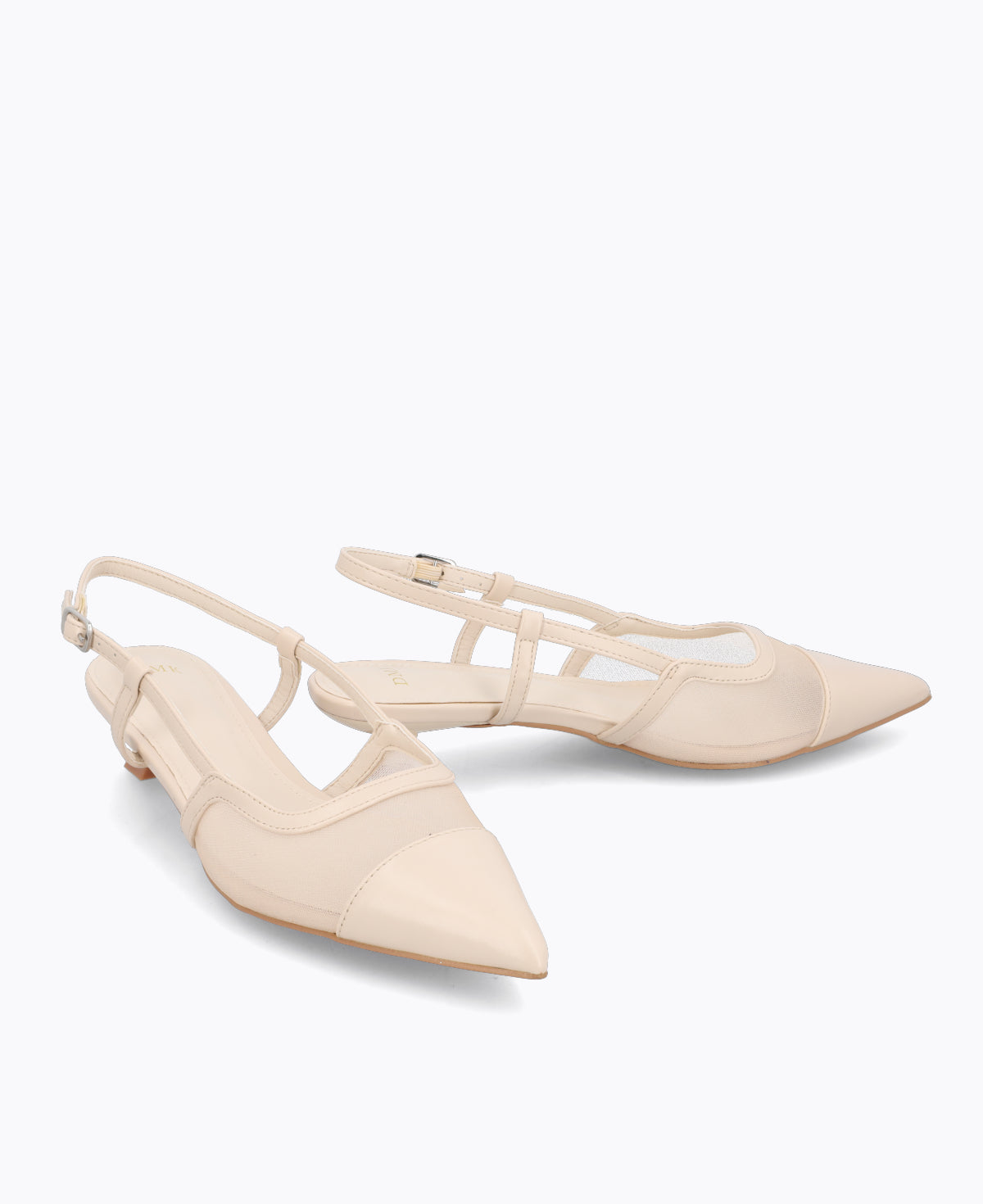 Leona Slingback Heel Pumps - Beige