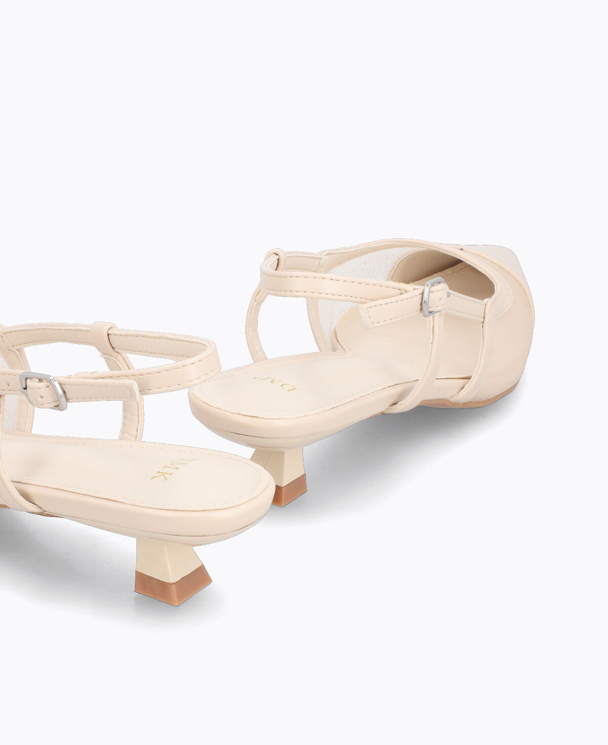 Leona Slingback Heel Pumps - Beige