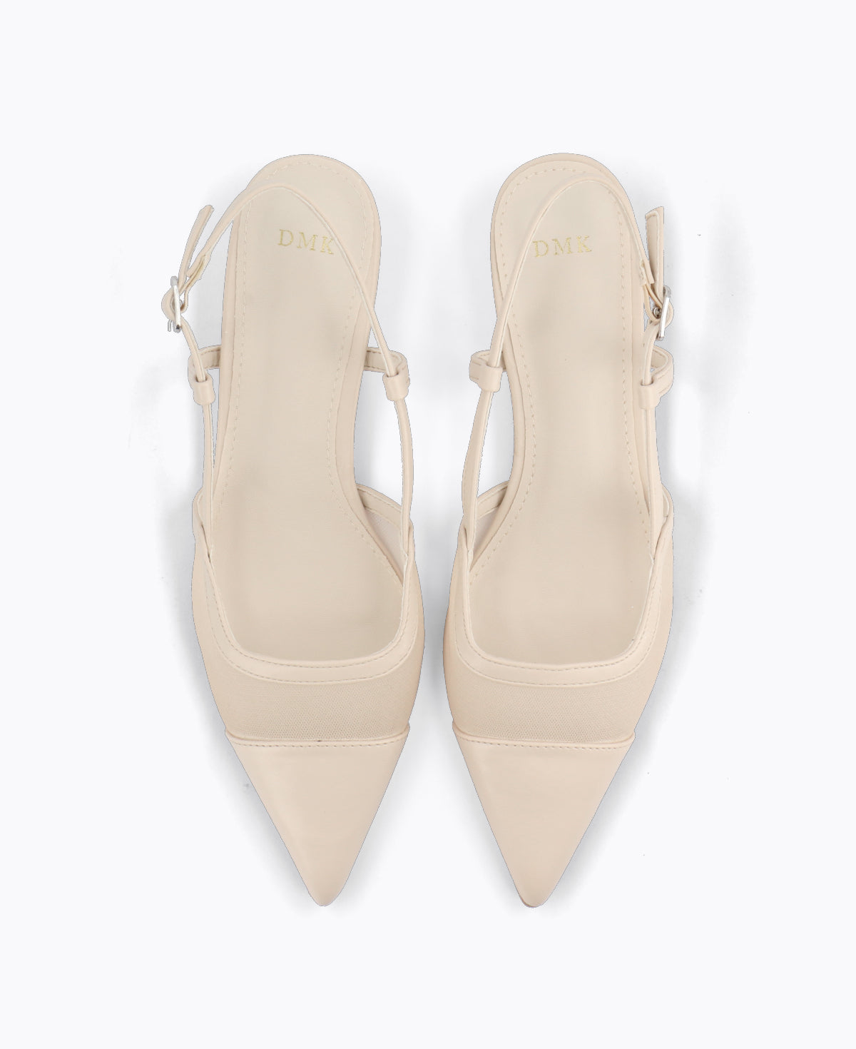 Leona Slingback Heel Pumps - Beige