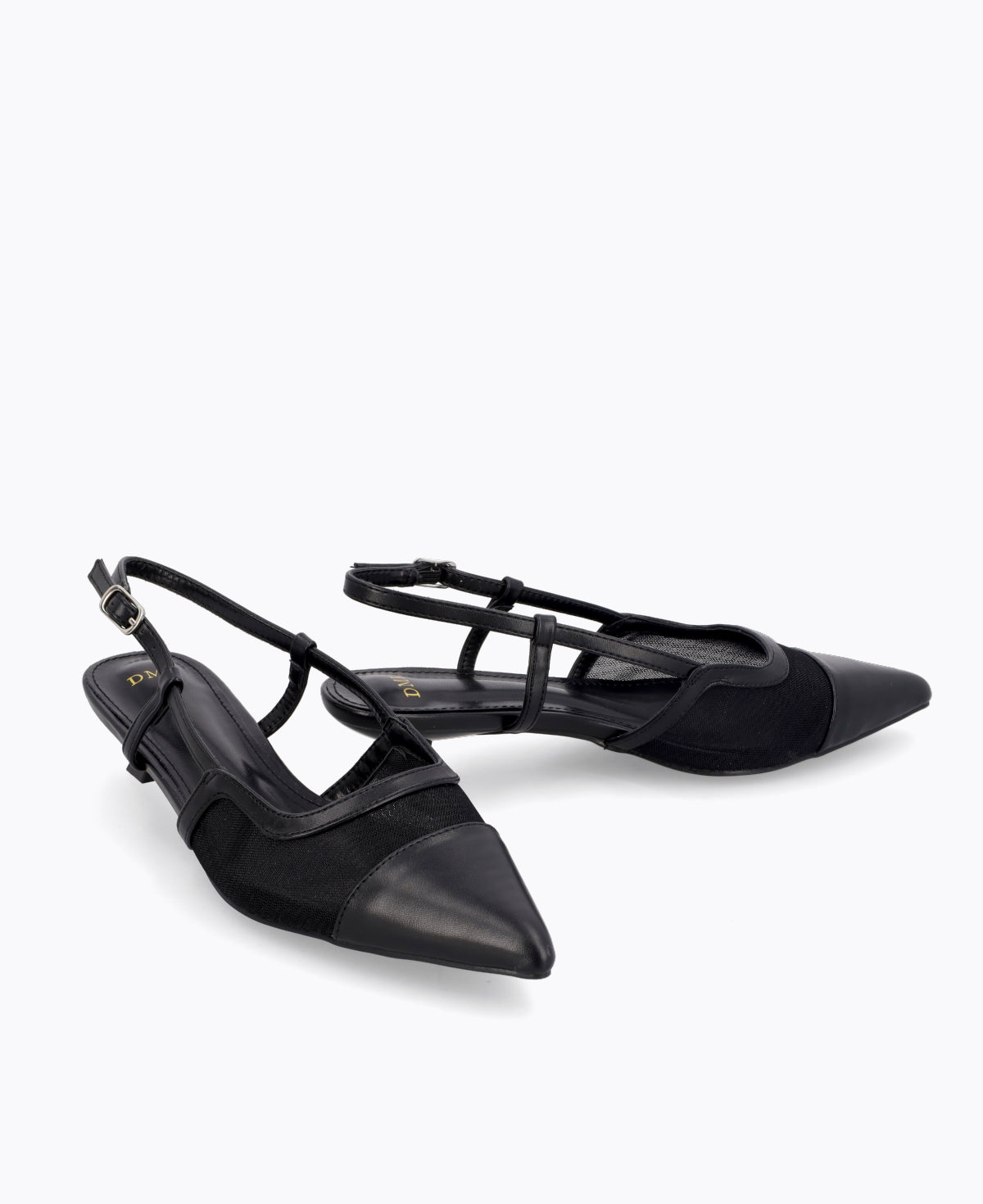 Leona Slingback Heel Pumps - Black