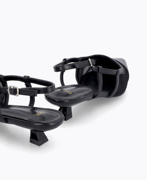 Leona Slingback Heel Pumps - Black